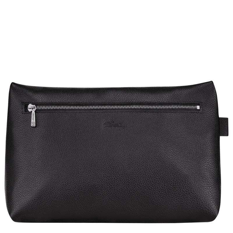 Longchamp Le Foulonné Toiletry Case Zwart | FYTL51092