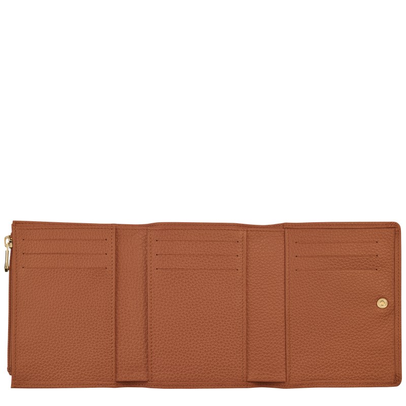 Longchamp Le Foulonné Wallet Caramel | GYVN20916