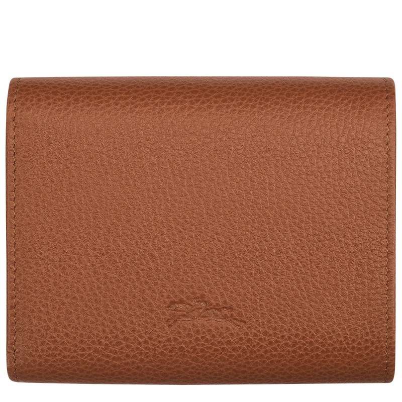 Longchamp Le Foulonné Wallet Caramel | LRXO26935