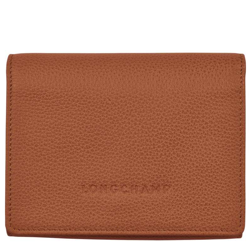 Longchamp Le Foulonné Wallet Caramel | LRXO26935