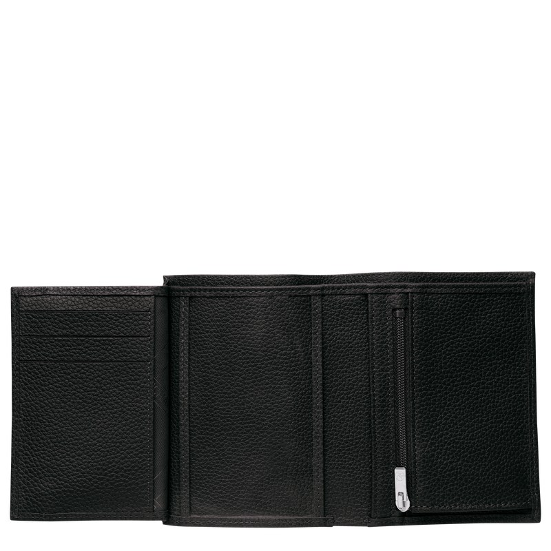 Longchamp Le Foulonné Wallet Zwart | TRAN20315