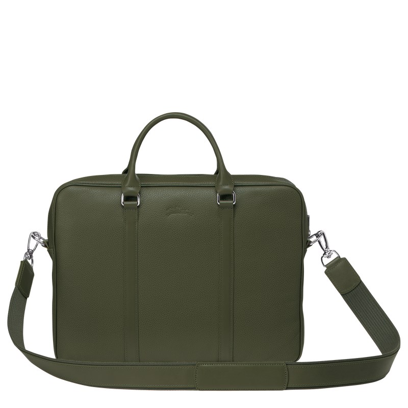 Longchamp Le Foulonné Xs Briefcase Khaki | TZLI40962