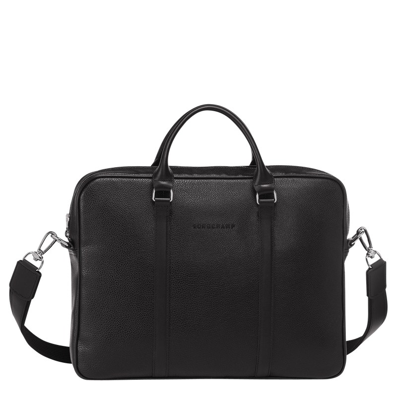 Longchamp Le Foulonné Xs Briefcase Zwart | QEYL16982