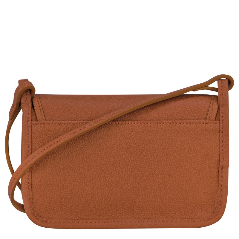 Longchamp Le Foulonné Xs Clutch Caramel | OJYF82510