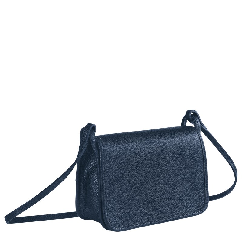 Longchamp Le Foulonné Xs Clutch Donkerblauw | GHNC26590