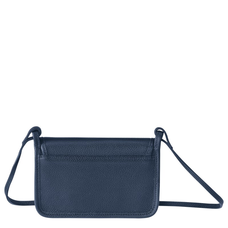 Longchamp Le Foulonné Xs Clutch Donkerblauw | GHNC26590