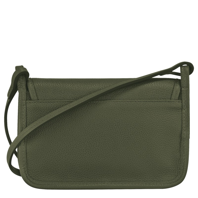 Longchamp Le Foulonné Xs Clutch Khaki | ETAS87936