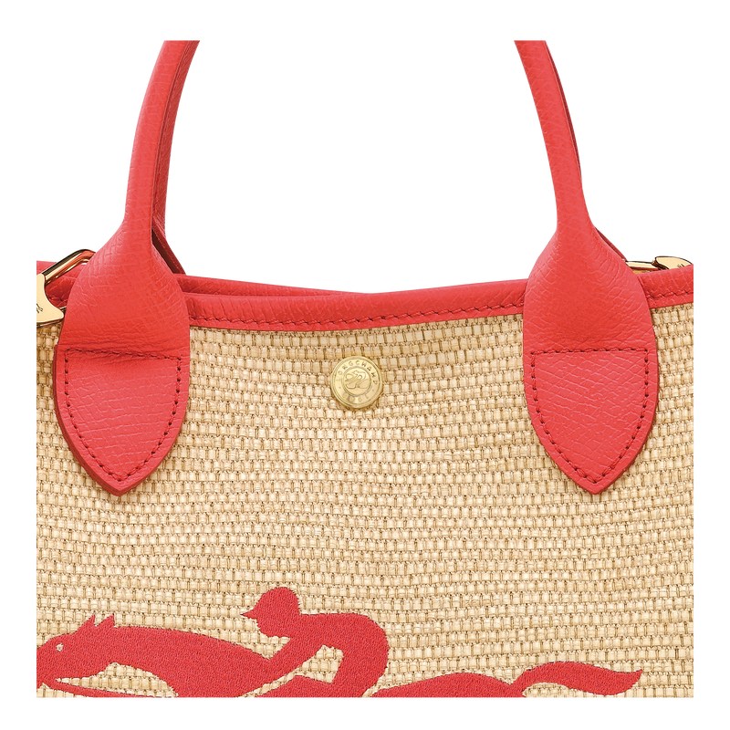 Longchamp Le Panier Pliage S Basket Bag Strawberry | AVYW30587