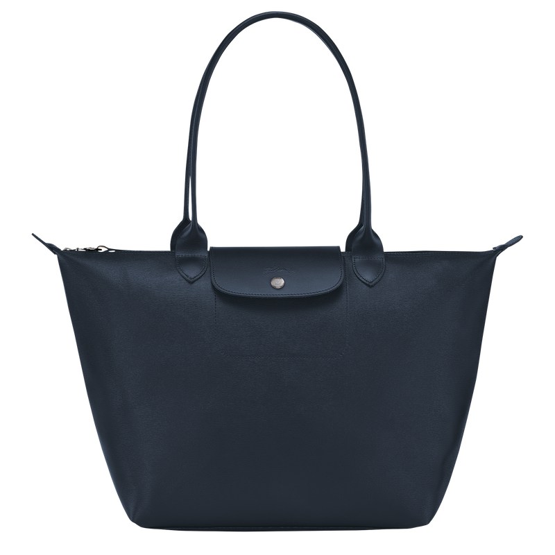 Longchamp Le Pliage City L Tote Bag Donkerblauw | BMEV94508