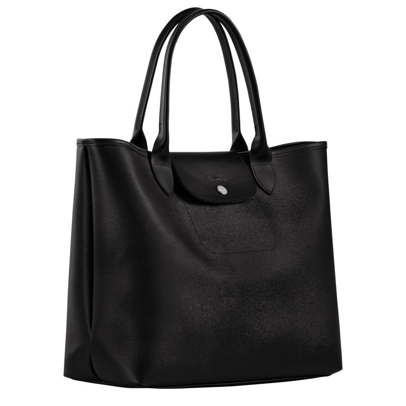 Longchamp Le Pliage City L Tote Bag Zwart | LHAE31497