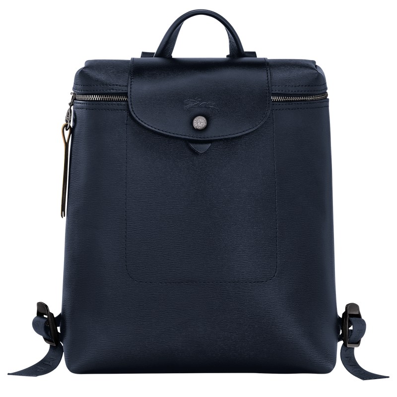 Longchamp Le Pliage City M Backpack Donkerblauw | NWZS40763