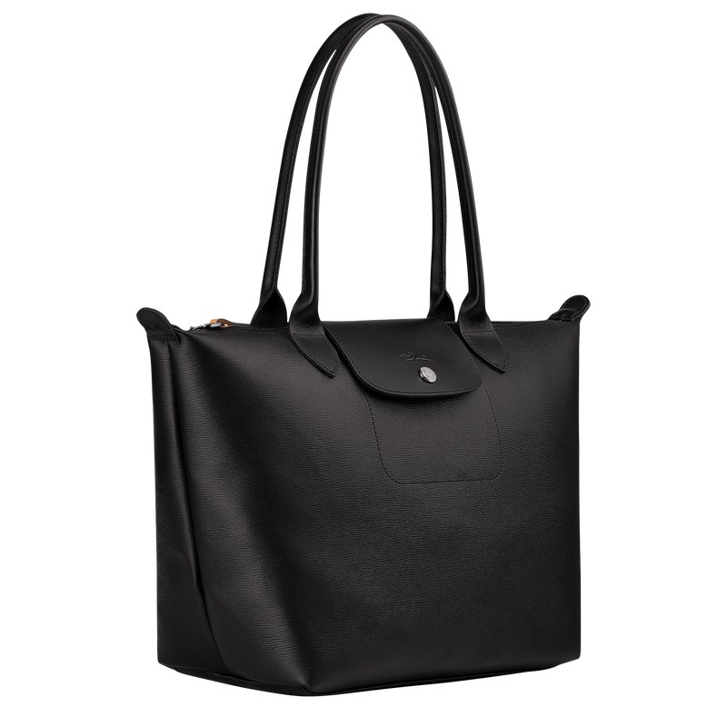 Longchamp Le Pliage City M Tote Bag Zwart | BNKS65149