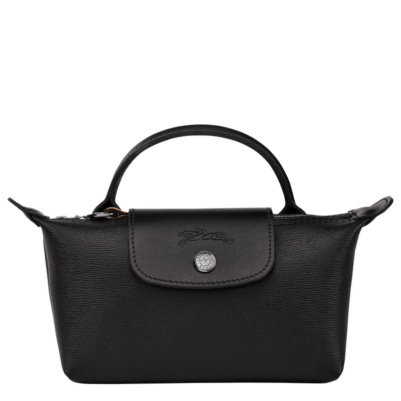 Longchamp Le Pliage City Pouch With Handle Zwart | YJLC26974