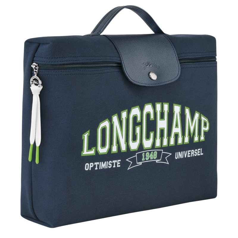 Longchamp Le Pliage Collection Briefcase Donkerblauw | EGJM97360