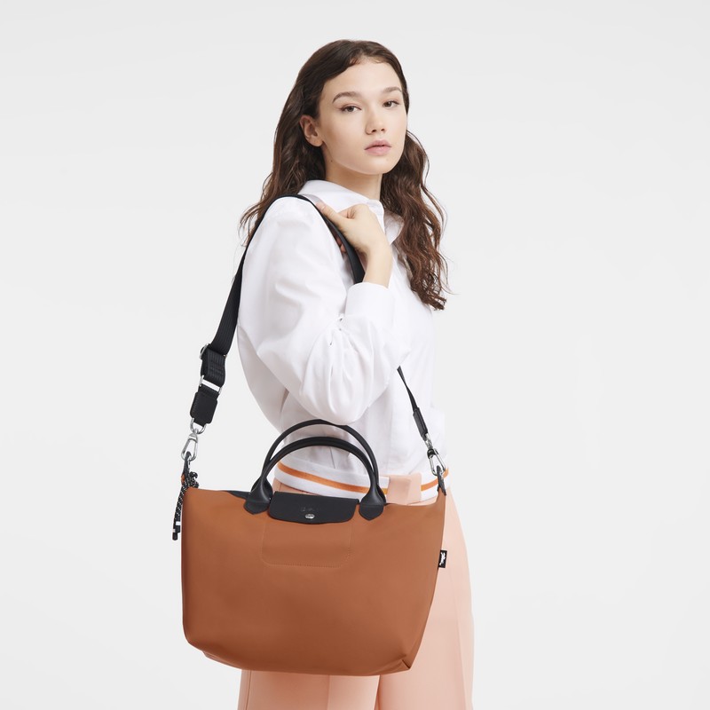 Longchamp Le Pliage Energy L Handbag Sienna | YHAK19708