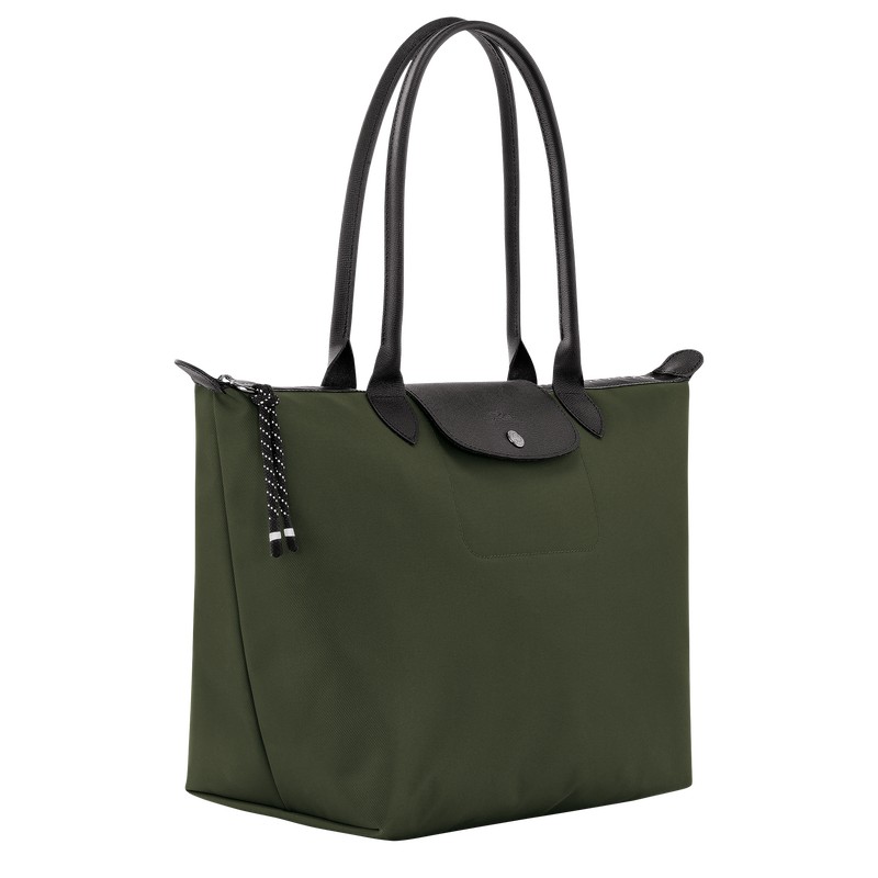 Longchamp Le Pliage Energy L Tote Bag Khaki | IEQB17869