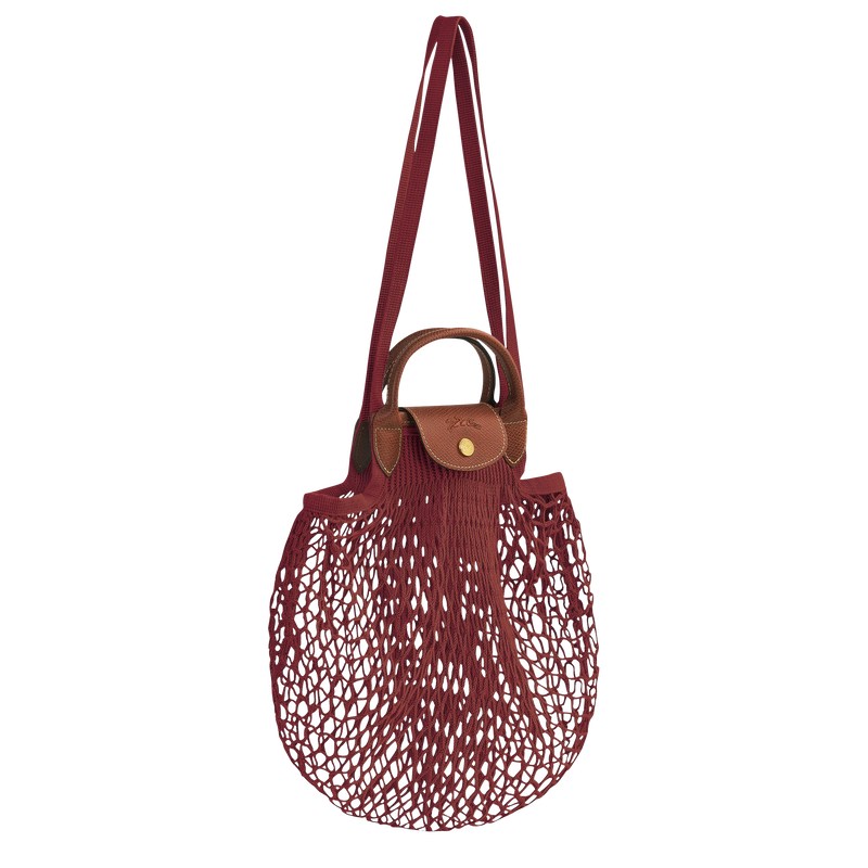 Longchamp Le Pliage Filet L Mesh Bag Mahogany | DLXY30581