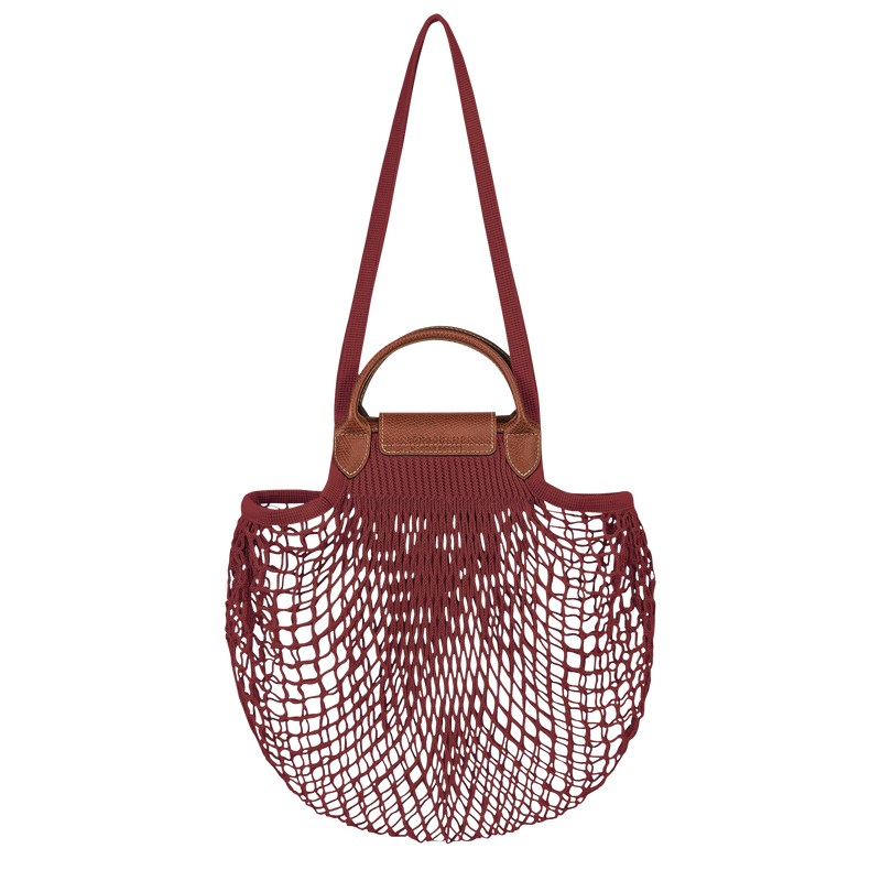 Longchamp Le Pliage Filet L Mesh Bag Mahogany | DLXY30581