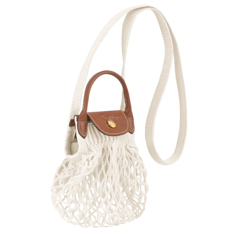 Longchamp Le Pliage Filet Xs Mesh Bag Ecru | CHVK02865