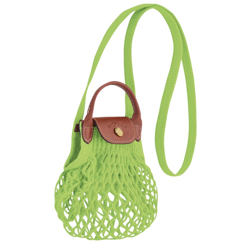 Longchamp Le Pliage Filet Xs Mesh Bag Groen Licht | UZNA12685