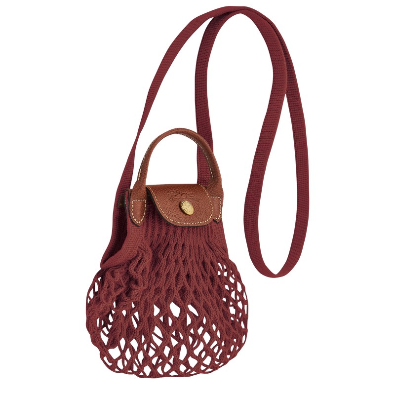 Longchamp Le Pliage Filet Xs Mesh Bag Mahogany | SYFZ72509