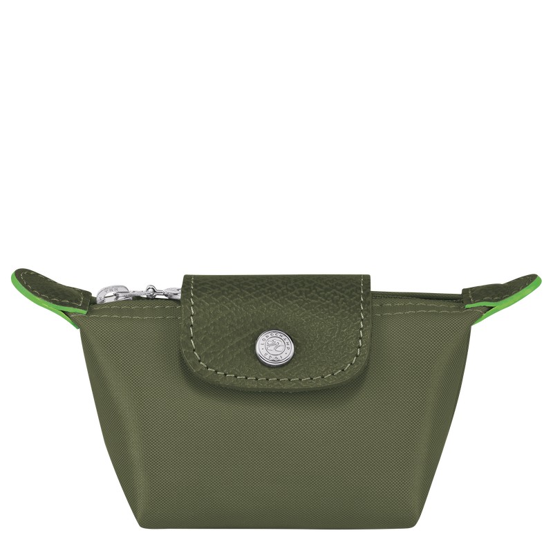 Longchamp Le Pliage Green Coin Purse Forest | IHMN18697