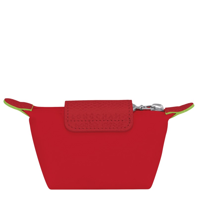 Longchamp Le Pliage Green Coin Purse Tomato | KBXV95413