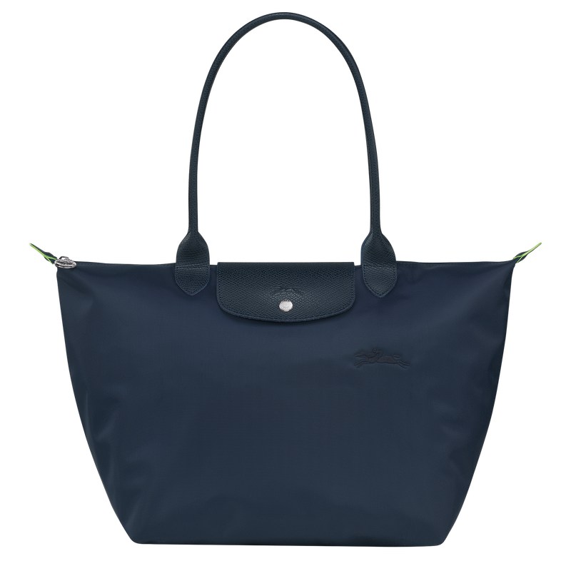 Longchamp Le Pliage Green L Tote Bag Donkerblauw | DCPT42037