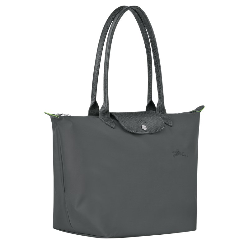 Longchamp Le Pliage Green L Tote Bag Graphite | YVGP87512