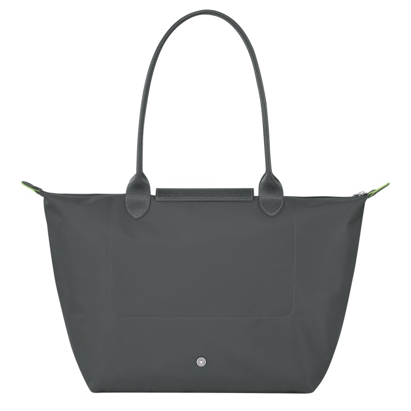 Longchamp Le Pliage Green L Tote Bag Graphite | YVGP87512