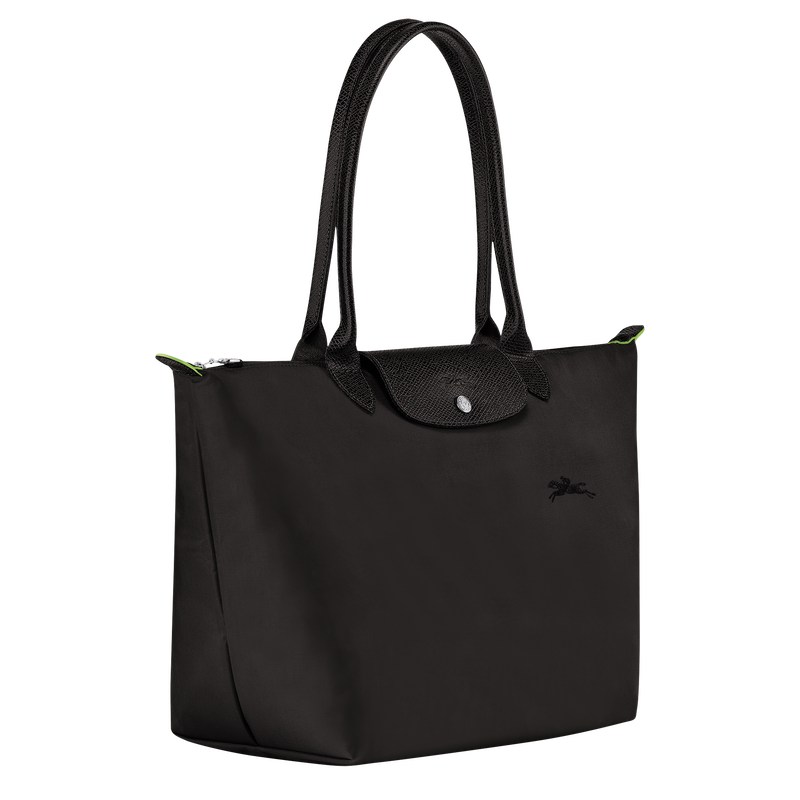 Longchamp Le Pliage Green L Tote Bag Zwart | LAUM61754