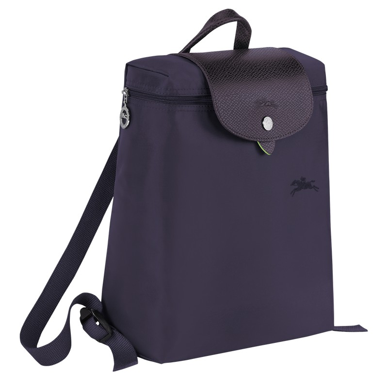 Longchamp Le Pliage Green M Backpack Bilberry | RKSU15290