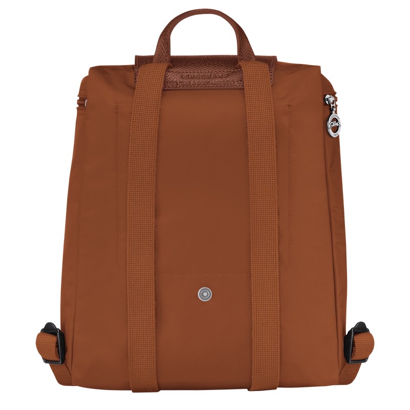 Longchamp Le Pliage Green M Backpack Cognac | RUYS12470