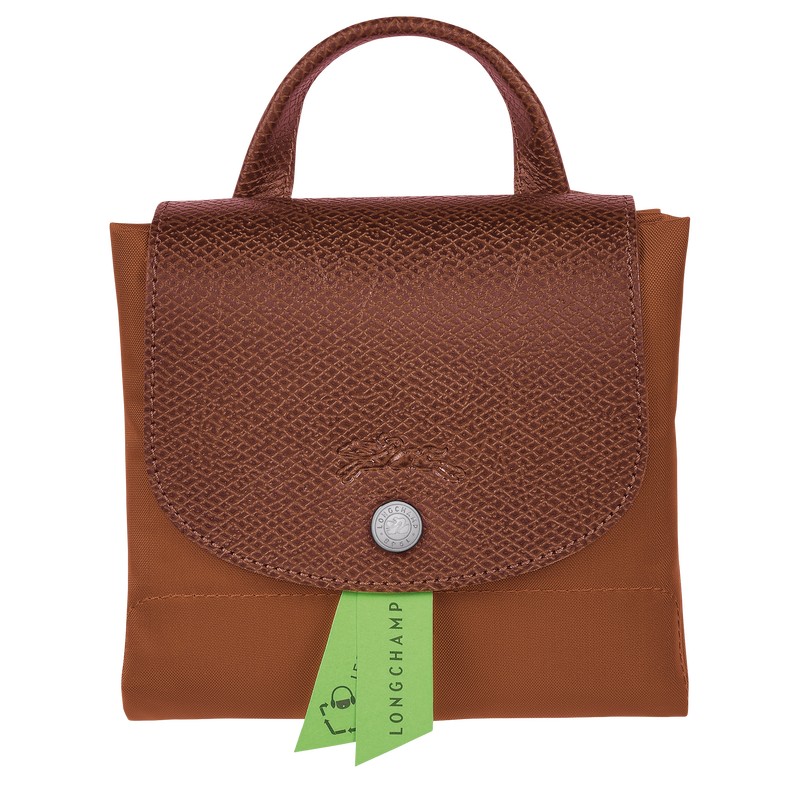 Longchamp Le Pliage Green M Backpack Cognac | RUYS12470