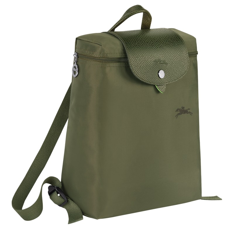 Longchamp Le Pliage Green M Backpack Forest | XPGJ16427