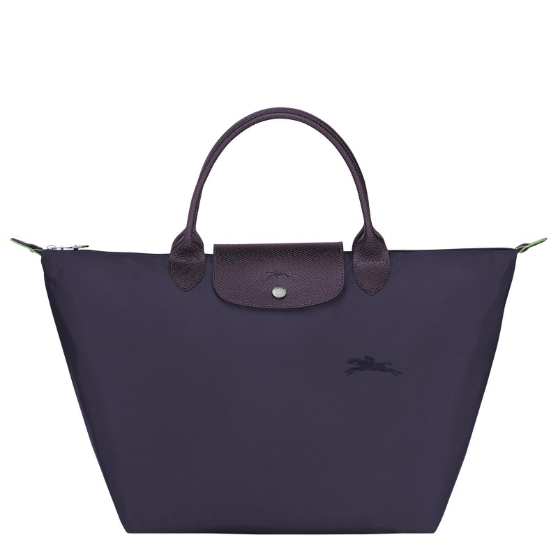 Longchamp Le Pliage Green M Handbag Bilberry | XYGB62910