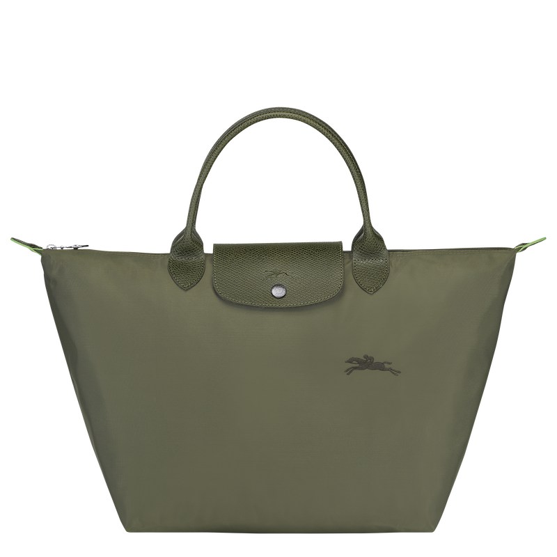 Longchamp Le Pliage Green M Handbag Forest | UMQI60384