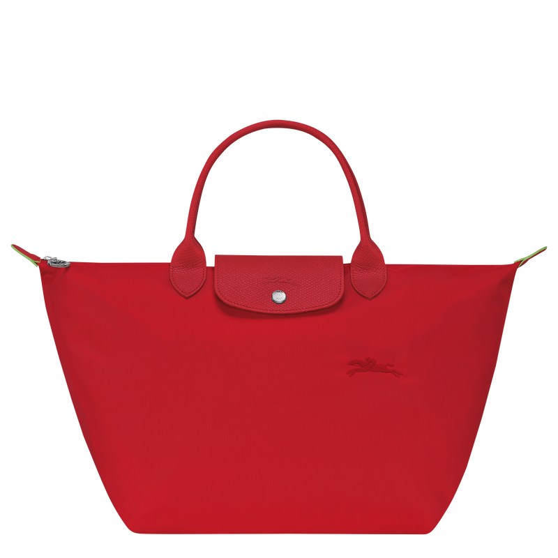 Longchamp Le Pliage Green M Handbag Tomato | KXNG58973