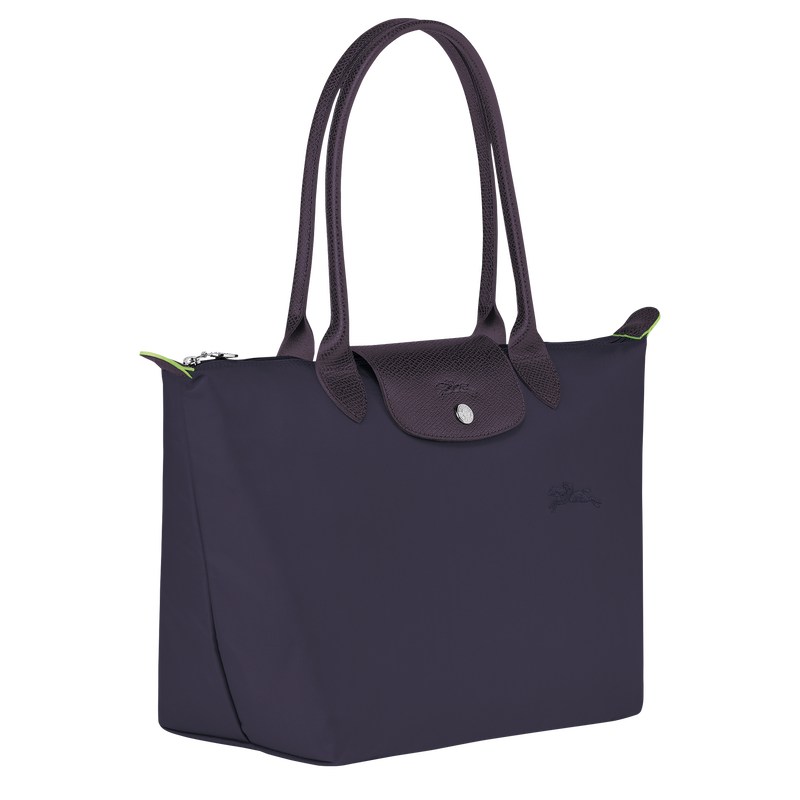 Longchamp Le Pliage Green M Tote Bag Bilberry | NOBM61385