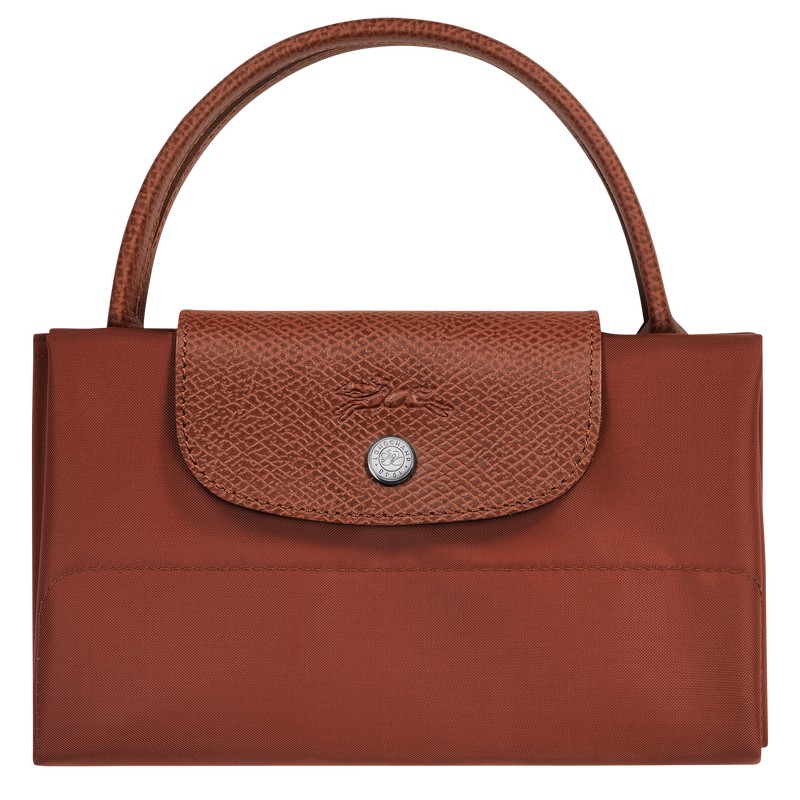 Longchamp Le Pliage Green M Tote Bag Chestnut | ZMKG91348