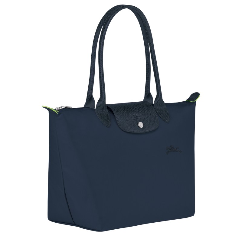 Longchamp Le Pliage Green M Tote Bag Donkerblauw | NLVS43215