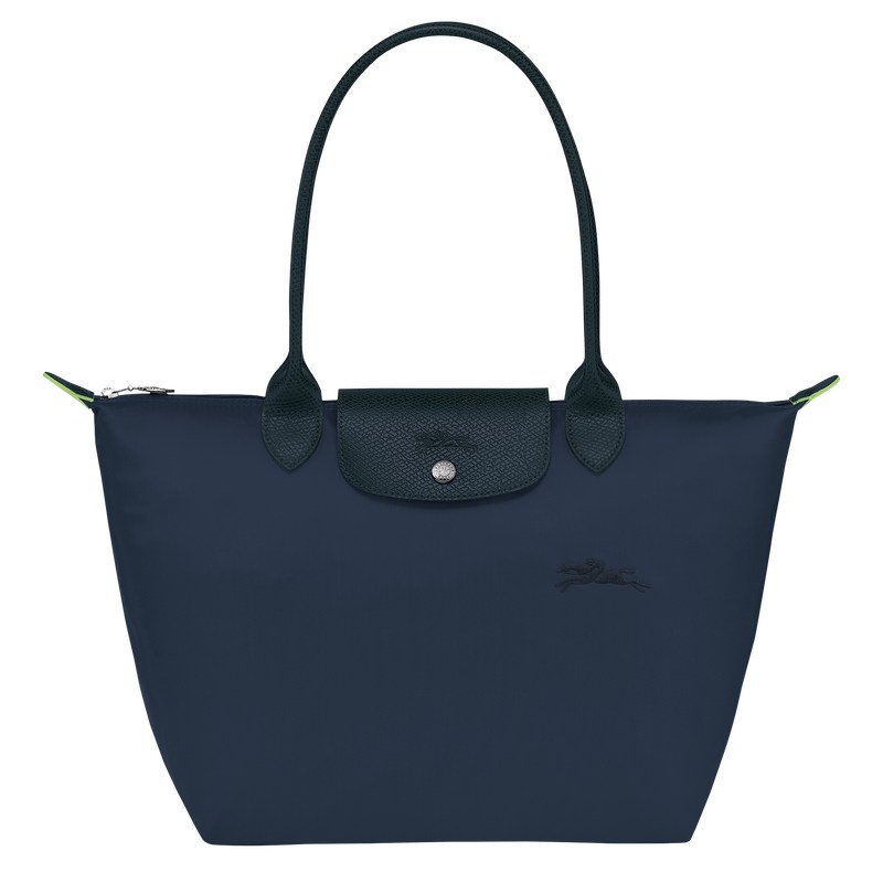 Longchamp Le Pliage Green M Tote Bag Donkerblauw | NLVS43215