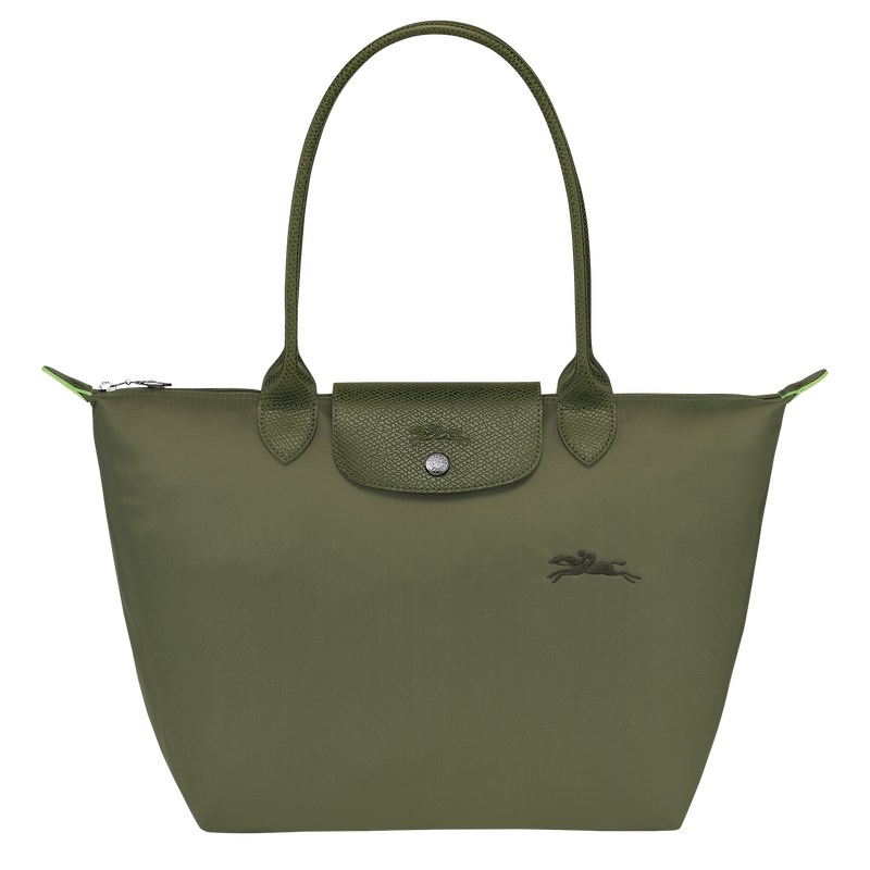 Longchamp Le Pliage Green M Tote Bag Forest | VHCW45820