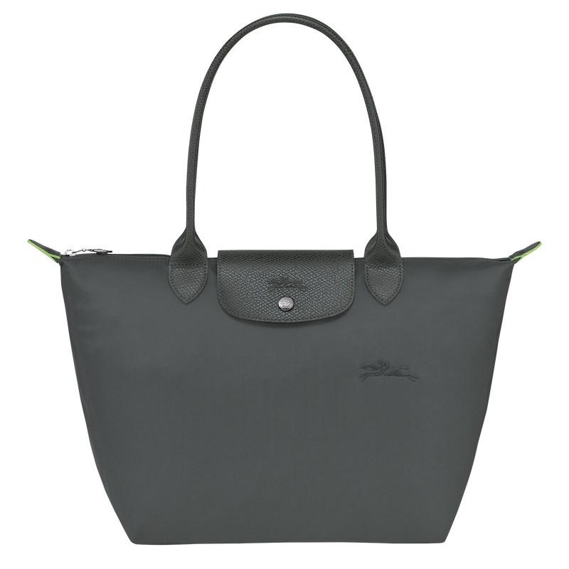 Longchamp Le Pliage Green M Tote Bag Graphite | ULKA86315