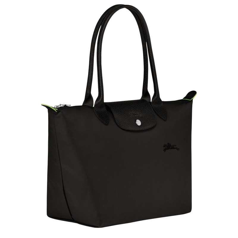 Longchamp Le Pliage Green M Tote Bag Zwart | BUFE84269