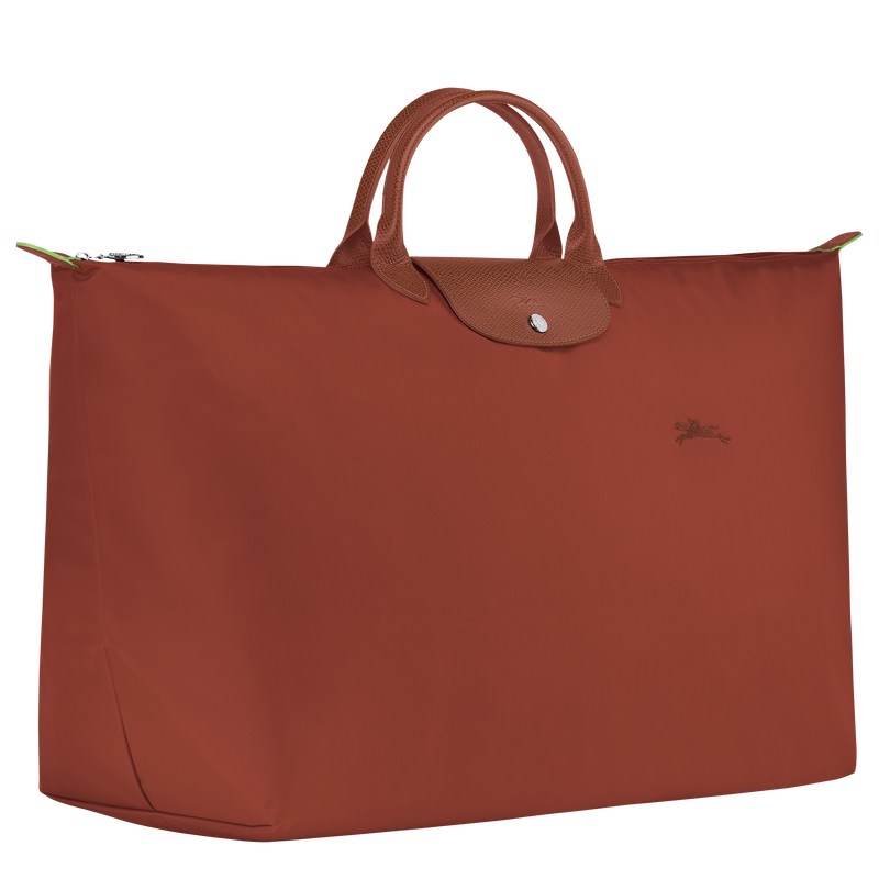 Longchamp Le Pliage Green M Travel Bag Chestnut | RWPB64057