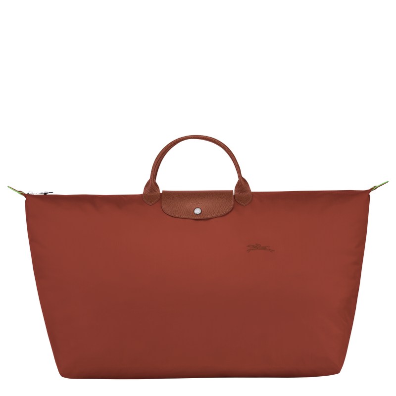 Longchamp Le Pliage Green M Travel Bag Chestnut | RWPB64057