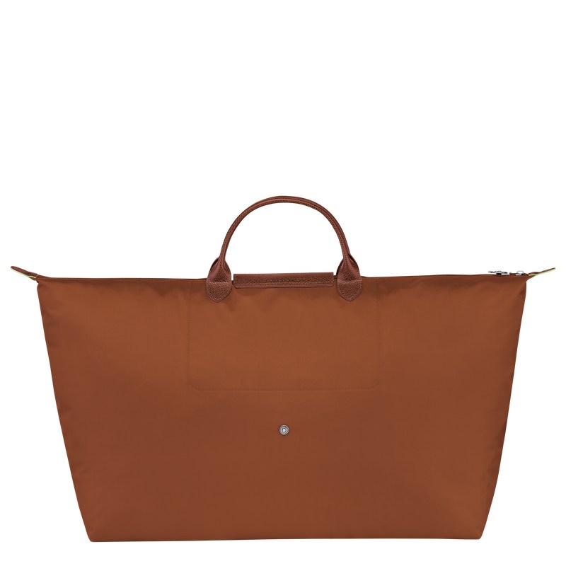 Longchamp Le Pliage Green M Travel Bag Cognac | BWTH59034