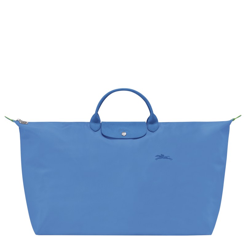 Longchamp Le Pliage Green M Travel Bag Cornflower | FTNQ52306