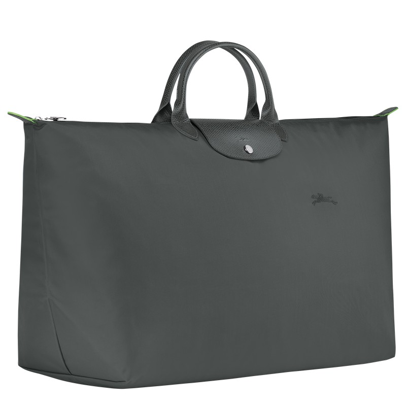 Longchamp Le Pliage Green M Travel Bag Graphite | HVCM48905